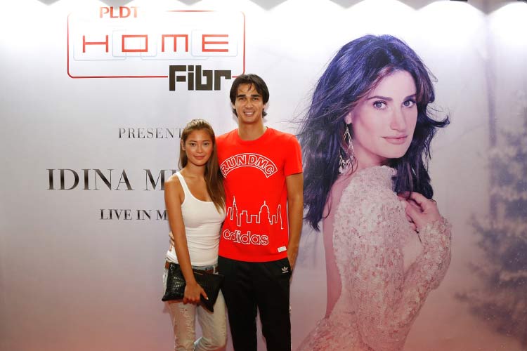   Football star James Younghusband came with his girlfriend and fashion designer Sari Lazaro.