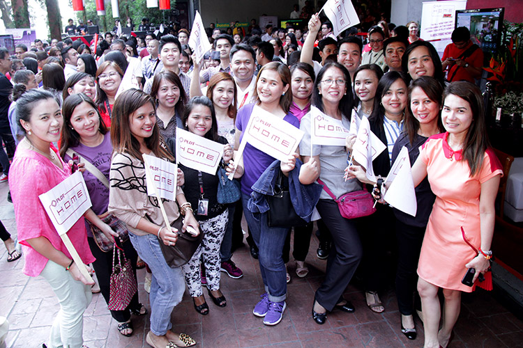 PLDT employees gather for an afternoon of fun and excitement as PLDT Home launches FAM CAM