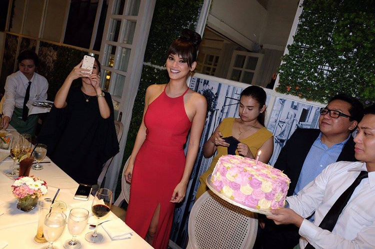 Miss Universe Pia Wurtzbach's birthday in Manila