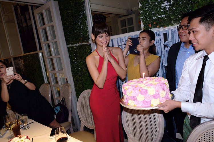 Miss Universe Pia Wurtzbach's birthday in Manila